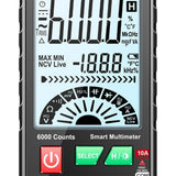 Maxbell Digital Tester High Precision Transistor capacitors probe 6000 Counts Black