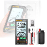 Maxbell Digital Tester High Precision Transistor capacitors probe 6000 Counts Black