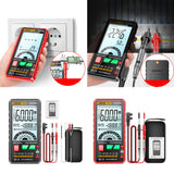 Maxbell Digital Tester High Precision Transistor capacitors probe 6000 Counts Red