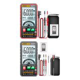 Maxbell Digital Tester High Precision Transistor capacitors probe 6000 Counts Red