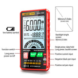 Maxbell Digital Tester High Precision Transistor capacitors probe 6000 Counts Red