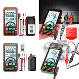 Maxbell Digital Tester High Precision Transistor capacitors probe 6000 Counts Red