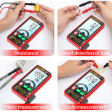 Maxbell Digital Tester High Precision Transistor capacitors probe 6000 Counts Red