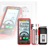 Maxbell Digital Tester High Precision Transistor capacitors probe 6000 Counts Red