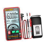 Maxbell Digital Tester High Precision Transistor capacitors probe 6000 Counts Red