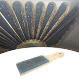 Maxbell Carded File Brush Steel Wire Wooden Handle Hand Tool Cleaner Convenient Grip