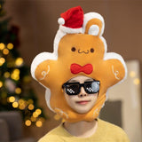 Maxbell Lovely Christmas Gingerbread Rabbit Hat Winter Headgear Cosplay Adult