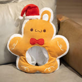 Maxbell Lovely Christmas Gingerbread Rabbit Hat Winter Headgear Cosplay Adult