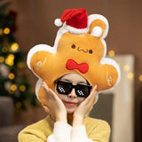 Maxbell Lovely Christmas Gingerbread Rabbit Hat Winter Headgear Cosplay Adult