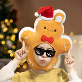 Maxbell Lovely Christmas Gingerbread Rabbit Hat Winter Headgear Cosplay Adult