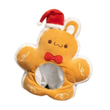 Maxbell Lovely Christmas Gingerbread Rabbit Hat Winter Headgear Cosplay Adult