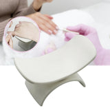 Maxbell Nail Arm Rest Pillow U Shape Portable Non Slip for Acrylic Nails Manicure White