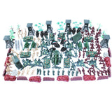 170 Pieces Army Men Playset 5cm Soldier Action Figures with Tanks Planes Flags & More Accessories - Aladdin Shoppers