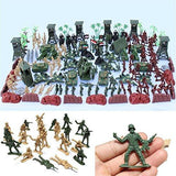 170 Pieces Army Men Playset 5cm Soldier Action Figures with Tanks Planes Flags & More Accessories - Aladdin Shoppers