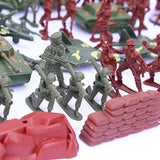 170 Pieces Army Men Playset 5cm Soldier Action Figures with Tanks Planes Flags & More Accessories - Aladdin Shoppers