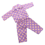 18 Inch Dolls Clothes Nightgown for American Doll Dolls, Floral Printed Pajamas Doll Clothing Accessory Purple - Aladdin Shoppers