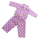 18 Inch Dolls Clothes Nightgown for American Doll Dolls, Floral Printed Pajamas Doll Clothing Accessory Purple - Aladdin Shoppers