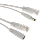 Maxbell 10Pack Power Over Ethernet PoE Adapter Injector + Splitter Cables Kit White