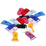 Maxbell 20 Pieces Mixed Color Resin Pacifier Holder Craft Baby Pacifier Soother Dummy Clips 39x16mm