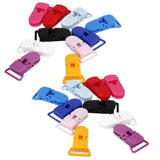 Maxbell 20 Pieces Mixed Color Resin Pacifier Holder Craft Baby Pacifier Soother Dummy Clips 39x16mm