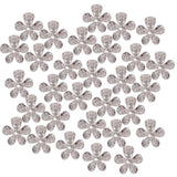 Maxbell 30Pcs Sparkly Crystal Rhinestone Flatback Buttons Embellishments for Crafts
