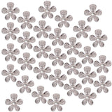 Maxbell 30Pcs Sparkly Crystal Rhinestone Flatback Buttons Embellishments for Crafts