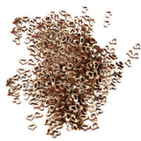 Maxbell 300pcs Wooden Blank Hollow Heart Embellishments DIY Crafts 10mm