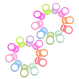 Maxbell 20 Pieces Multi Silicone Button Holder Clip Adapter for   Ring Dummy/Pacifier