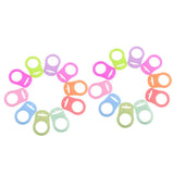 Maxbell 20 Pieces Multi Silicone Button Holder Clip Adapter for   Ring Dummy/Pacifier