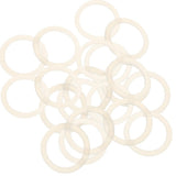 Maxbell 20 pieces Clear Silicone Baby Pacifier Ring Holder Napkin Adapter