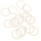 Maxbell 20 pieces Clear Silicone Baby Pacifier Ring Holder Napkin Adapter