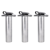 Maxbell 3Pcs 90 Degree Stainless Steel Kayak Marine Boat Fishing Rod Holder Stand