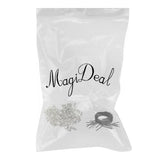 Maxbell 30 sets Tibetan Silver S Hook End Caps with 30pcs Faux Suede Leather Cord