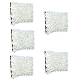 Maxbell 5 pieces Artificial Flower Wall Wedding Venue Background Floral Decor Cream