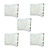 Maxbell 5 pieces Artificial Flower Wall Wedding Venue Background Floral Decor Cream