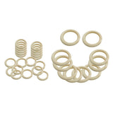 Maxbell 30Pcs Natural Wood Rings Unfinished Wooden Rings DIY Maple Teething Ring Craft