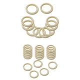 Maxbell 30Pcs Natural Wood Rings Unfinished Wooden Rings DIY Maple Teething Ring Craft