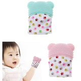Maxbell 2Pcs Baby Teething Mitten Silicone Mitt Bite Training Glove Teether
