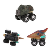 Maxbell 2xDinosaurs Figures Pull Back Cars Jurassic Toys Kids Children Birthday Gift