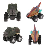 Maxbell 2xDinosaurs Figures Pull Back Cars Jurassic Toys Kids Children Birthday Gift