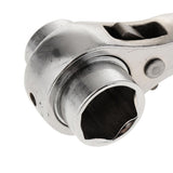 19mm-22mm Hexagon Scaffold Podger Ratchet Spanner Hand Wrench Garage Workshop Tools - 31cm Long - Aladdin Shoppers