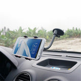 1pcs 360° Rotatable Car Phone GPS Holder Antiskid Mount Double Clip Black - Aladdin Shoppers