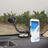 1pcs 360° Rotatable Car Phone GPS Holder Antiskid Mount Double Clip Black - Aladdin Shoppers