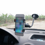 1pcs 360° Rotatable Car Phone GPS Holder Antiskid Mount Double Clip Black - Aladdin Shoppers