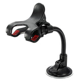 1pcs 360° Rotatable Car Phone GPS Holder Antiskid Mount Double Clip Black - Aladdin Shoppers