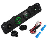 2.1 /1Amps Dual USB Rocker Style Fast Charger with Integrated Voltmeter, Green Backlit Led - Aladdin Shoppers