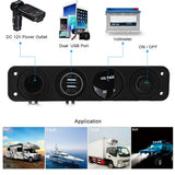 2.1 /1Amps Dual USB Rocker Style Fast Charger with Integrated Voltmeter, Green Backlit Led - Aladdin Shoppers