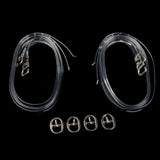 2 Pairs Transparent Shoe Straps High Heels Shoelace with Buckles for Holding Loose Shoe Anti-slip - Aladdin Shoppers