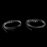 2 Pairs Transparent Shoe Straps High Heels Shoelace with Buckles for Holding Loose Shoe Anti-slip - Aladdin Shoppers