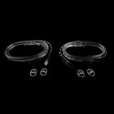 2 Pairs Transparent Shoe Straps High Heels Shoelace with Buckles for Holding Loose Shoe Anti-slip - Aladdin Shoppers